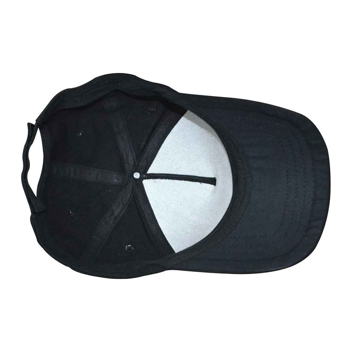 BAY6 Unisex Solid Cotton Cap | Black - One Size