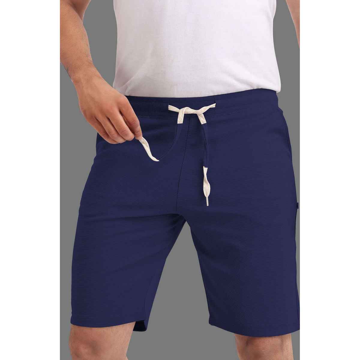 Yazole Men's Sports Shorts | Yazole - 03 | Navy Blue - L