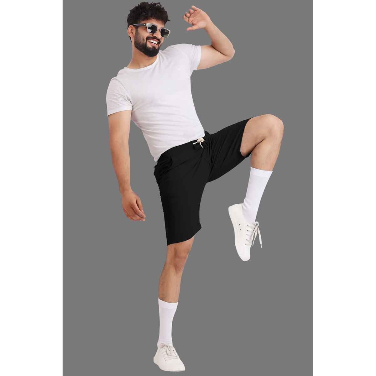 Yazole Men's Sports Shorts | Yazole - 03 | Black - XXL