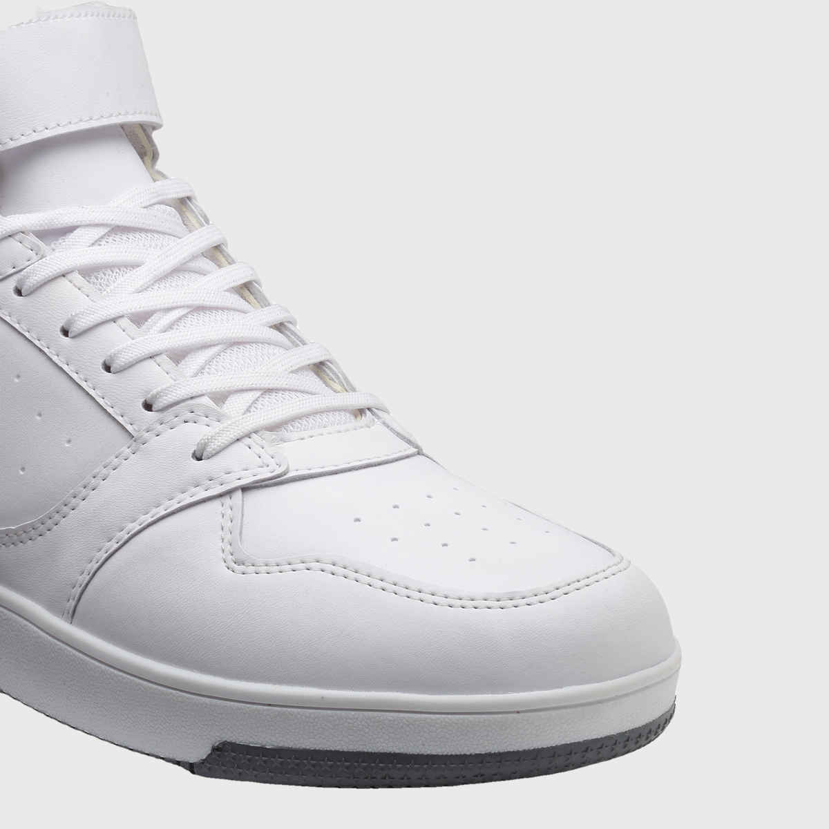 Asian Carnival-01 Hightop Sneakers For Men Full White | UK-8