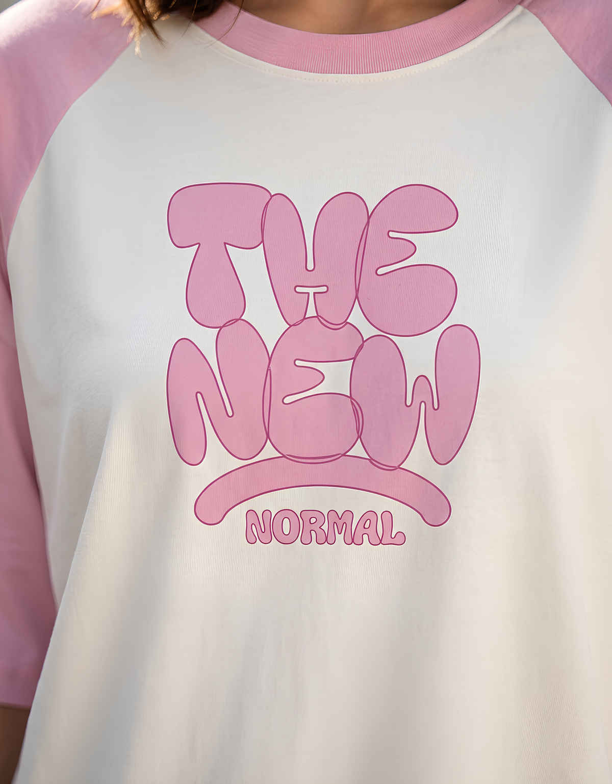 Smartees Women's Raglan Sleeve Tshirt | Beige - M