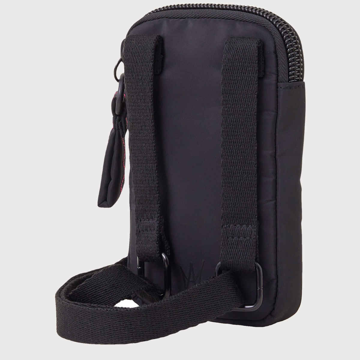 Accessorize London Women's Phone Bag In Recycled Nylon | Black