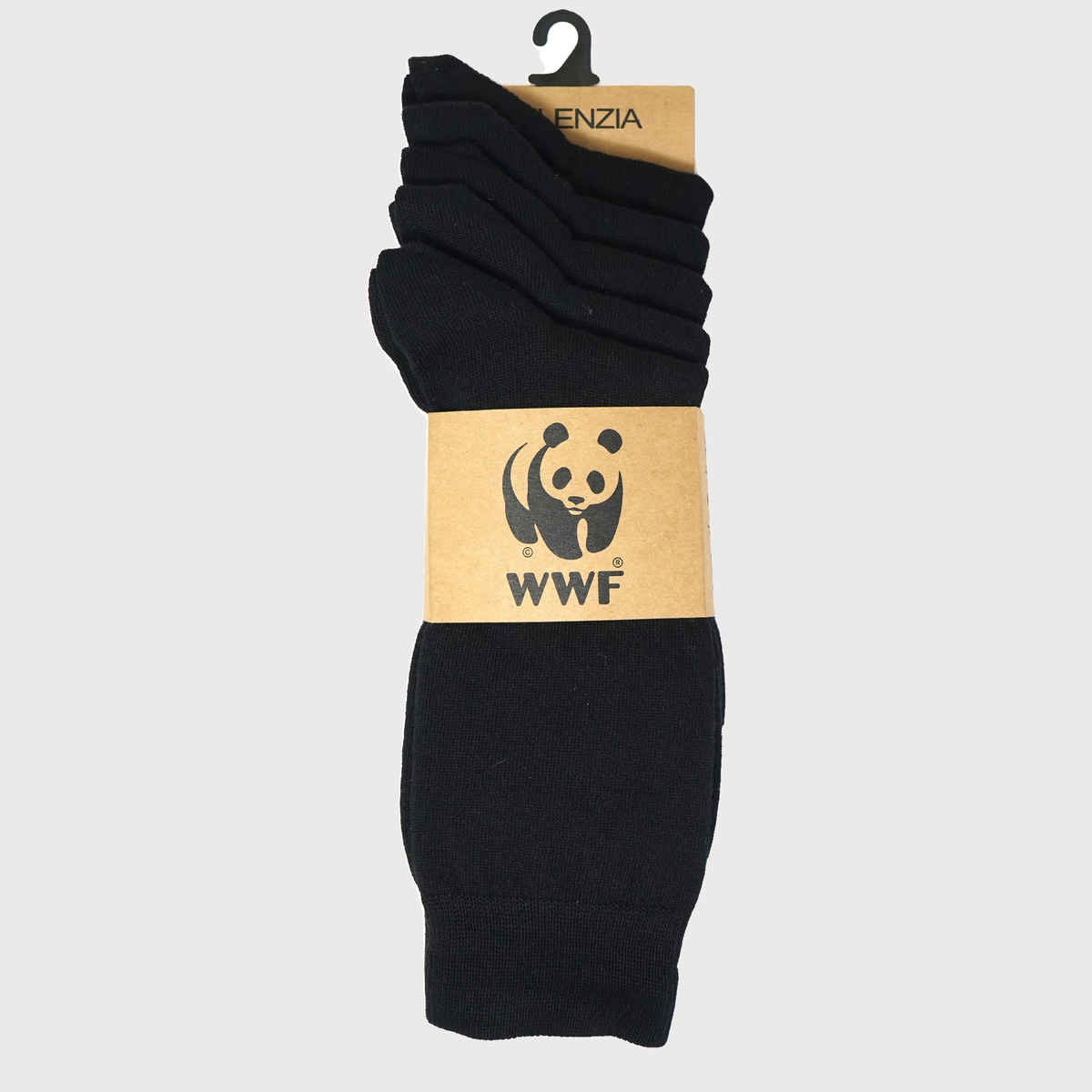 SocksXpress by Balenzia Men's WWF Crew Socks | Embroidered Black Design | Cotton Socks | 5 Pairs
