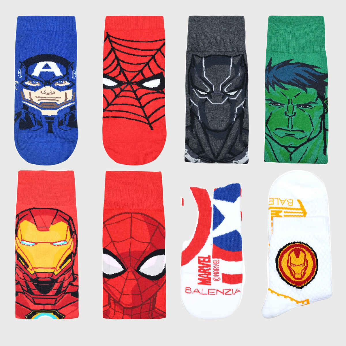 Balenzia Men's Patterned 78% Cotton, 20% Nylon, and 2% Elasthane Men's Socks | Multicolour