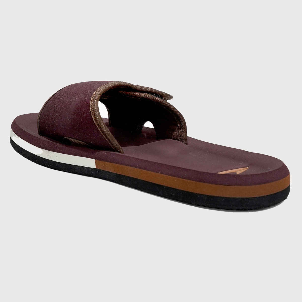 Asian Men's Fabrication Slides | AFG-706 | Brown and Tan - UK 10