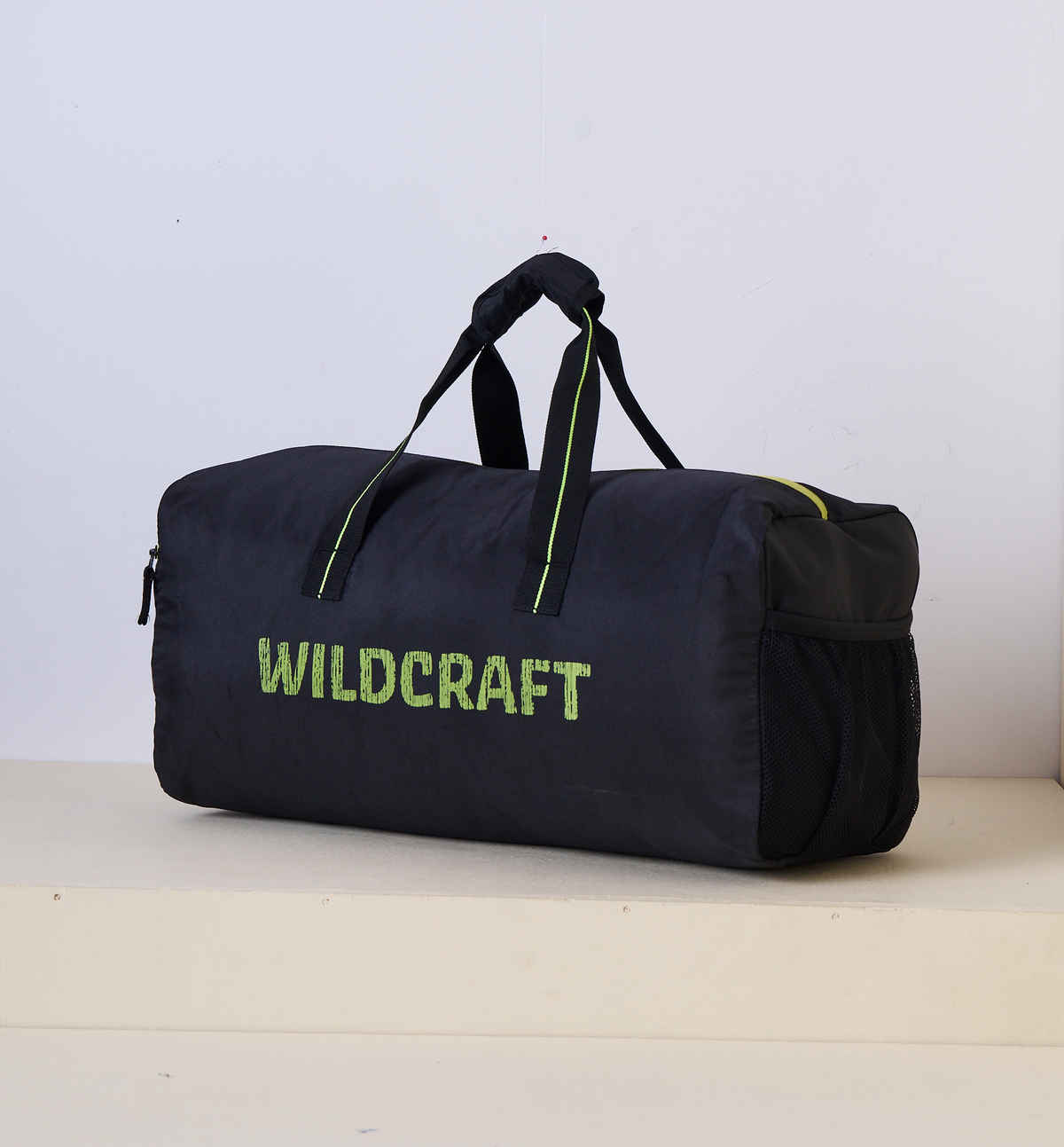 Wildcraft Unisex Solid Polyester 25 L Duffle Bag | Black and Yellow