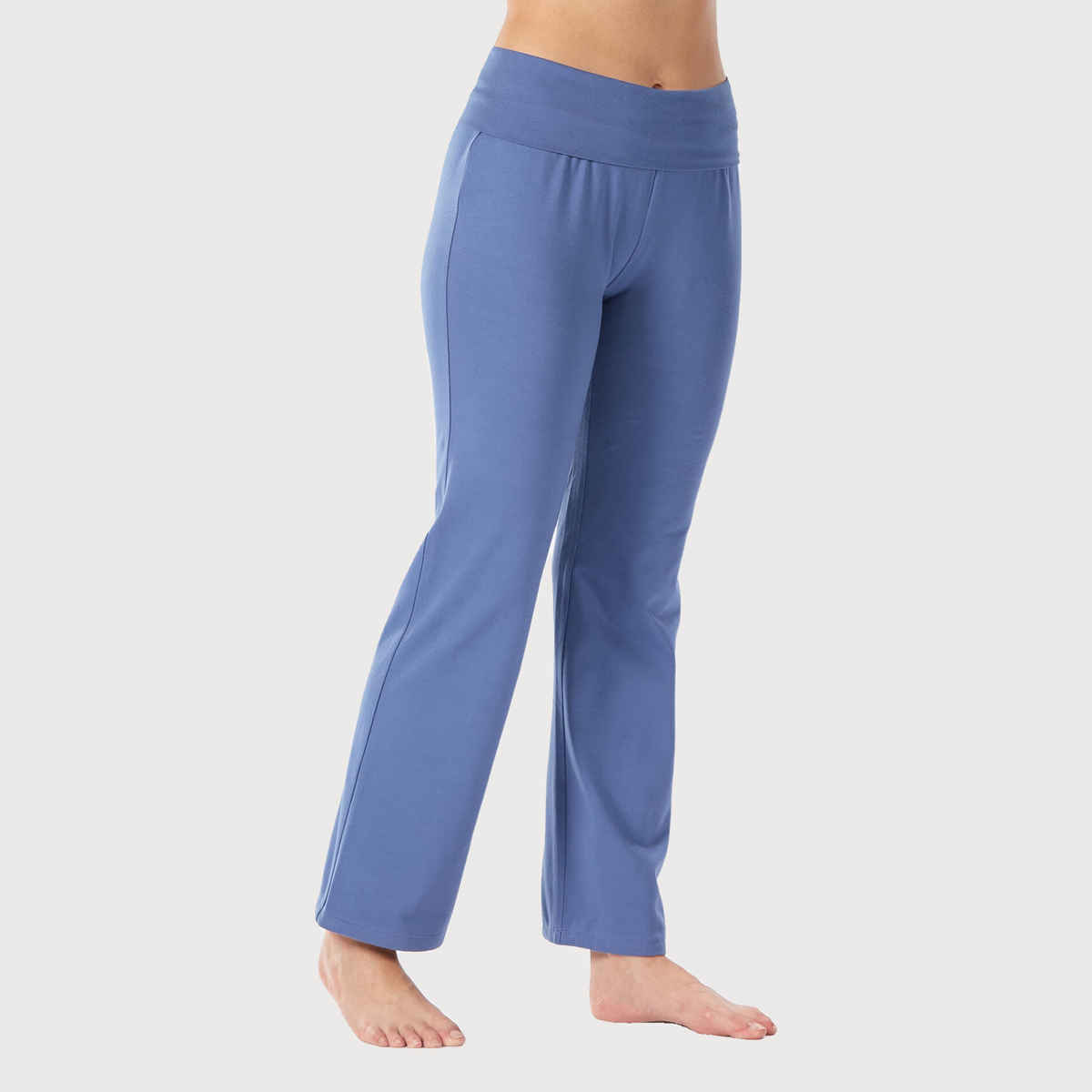 Decathlon | Kimjally WoMen's Cotton Comfort Fit Yoga Pants | Blue - M