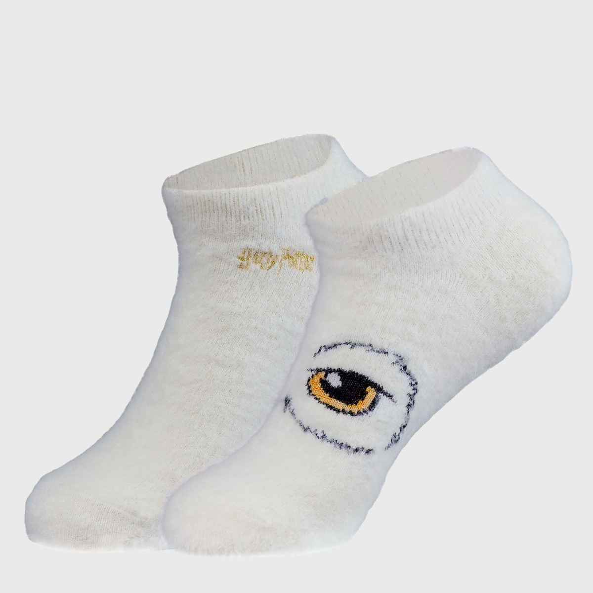 Balenzia Women's Patterned Cotton Socks | Black and White - One Size