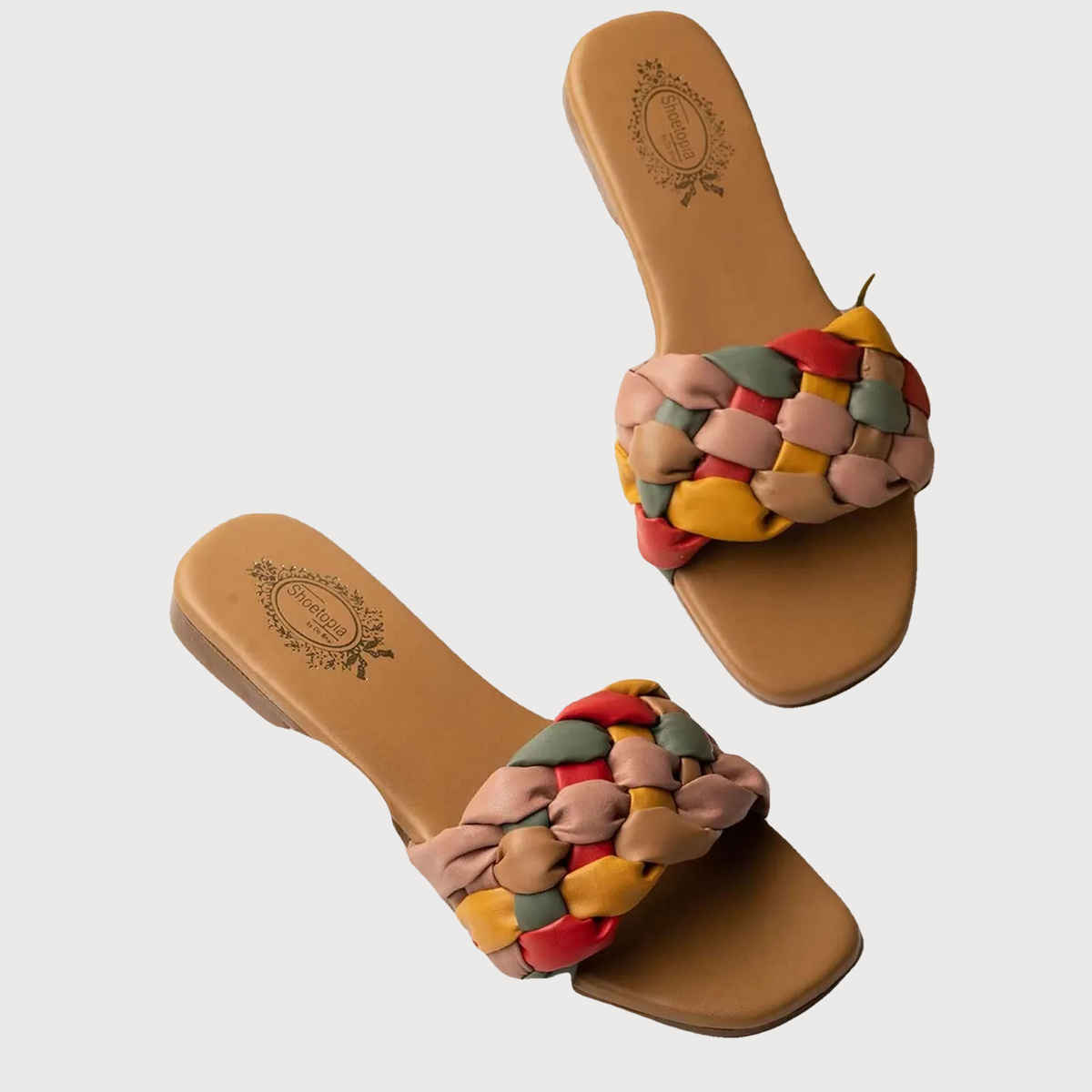 Shoetopia Women Tan Flats | UK 4