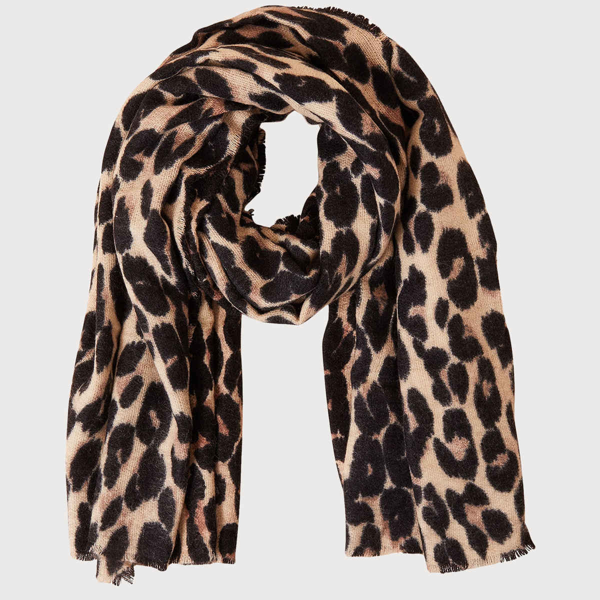 Accessorize London Women's Leopard Blanket Scarf | Multicolorcolor