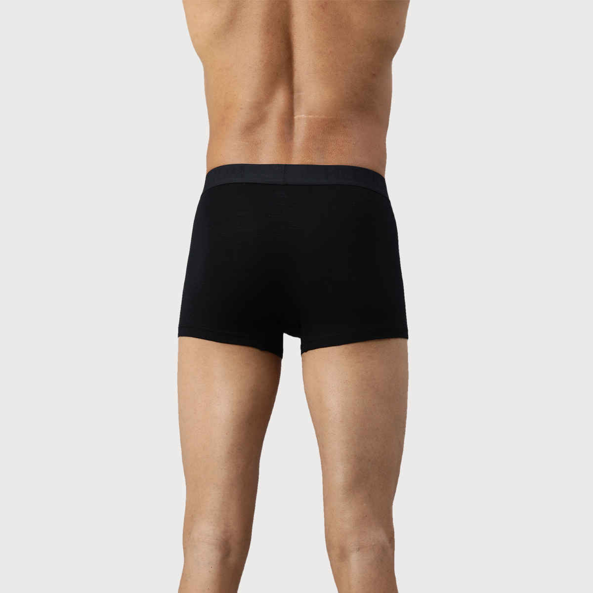 Heelium Bamboo Men's Trunks - L | Superior Softness | Solid | Black