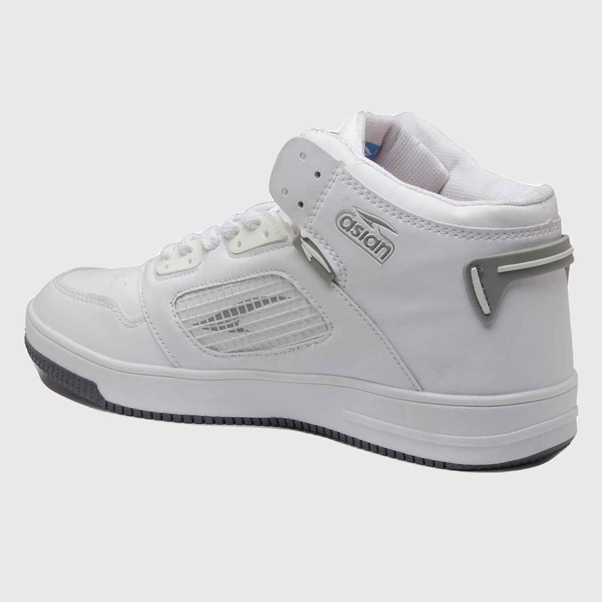 Asian Carnival-01 Hightop Sneakers For Men Full White | UK-6