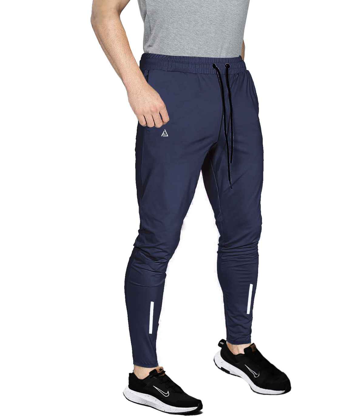 Avolt Men's Solid Regular Fit Track Pant | Navy - M