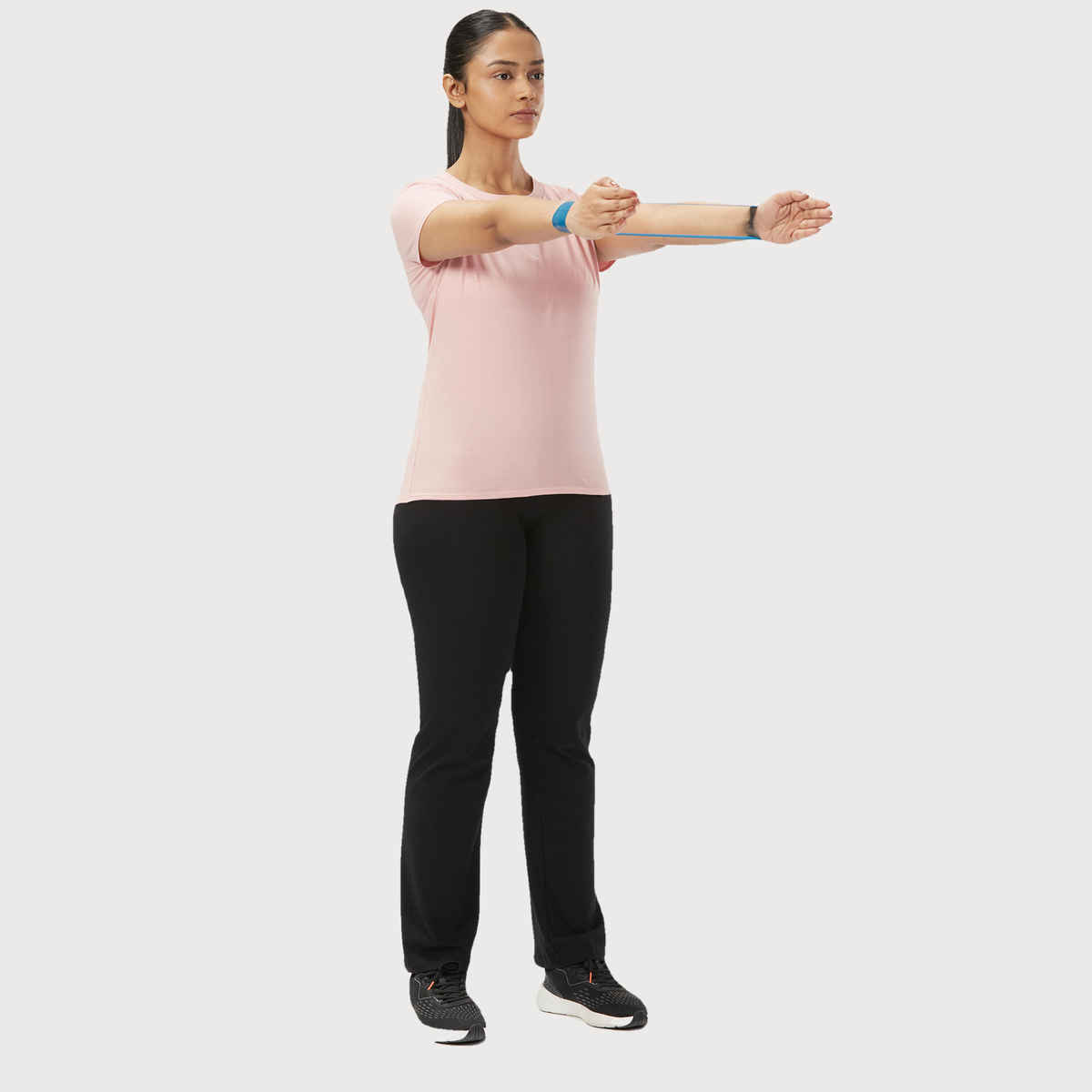 Decathlon | Domyos WoMen's Cotton Activewear T-Shirt | Light Pink - L