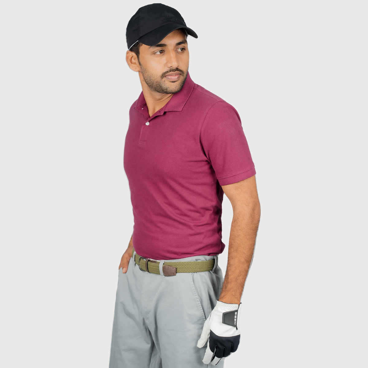 Decathon | Inesis Men's Cotton Golf T-shirt - Pink - XL
