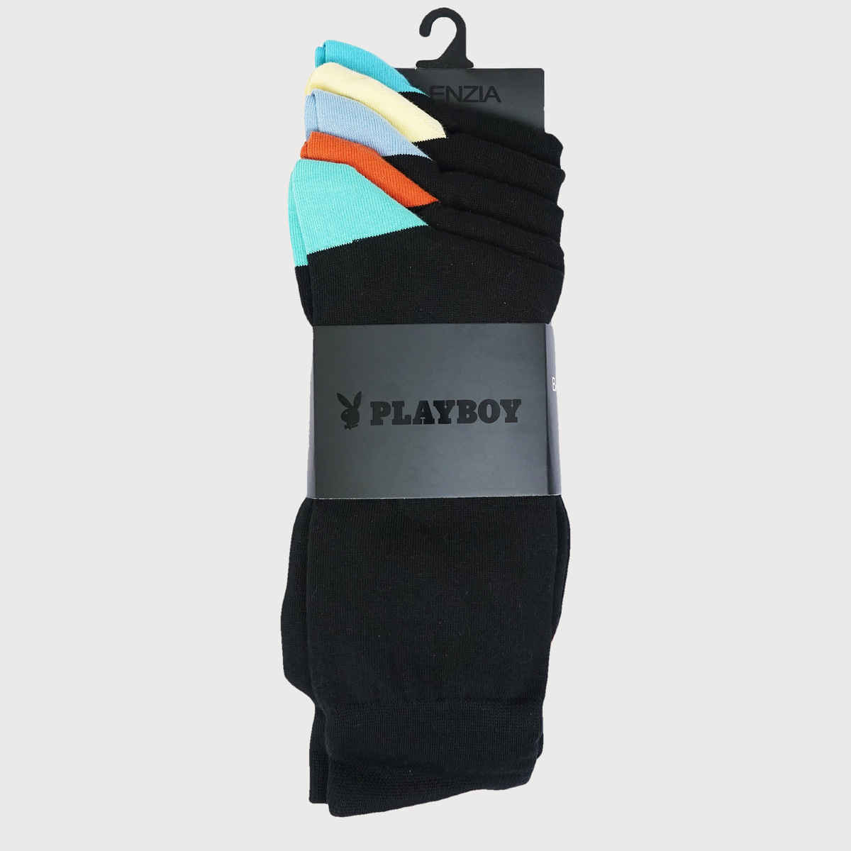 SocksXpress by Balenzia Men's Playboy Formal Crew Socks | Black Crew Socks