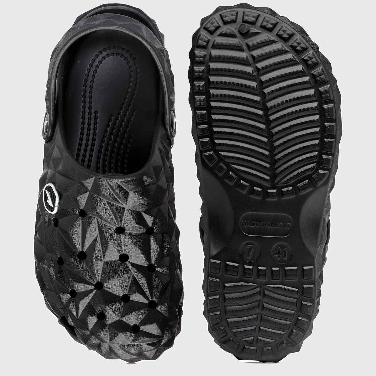 Asian Men s Agc-16 Black Stylish Clogs | UK - 10