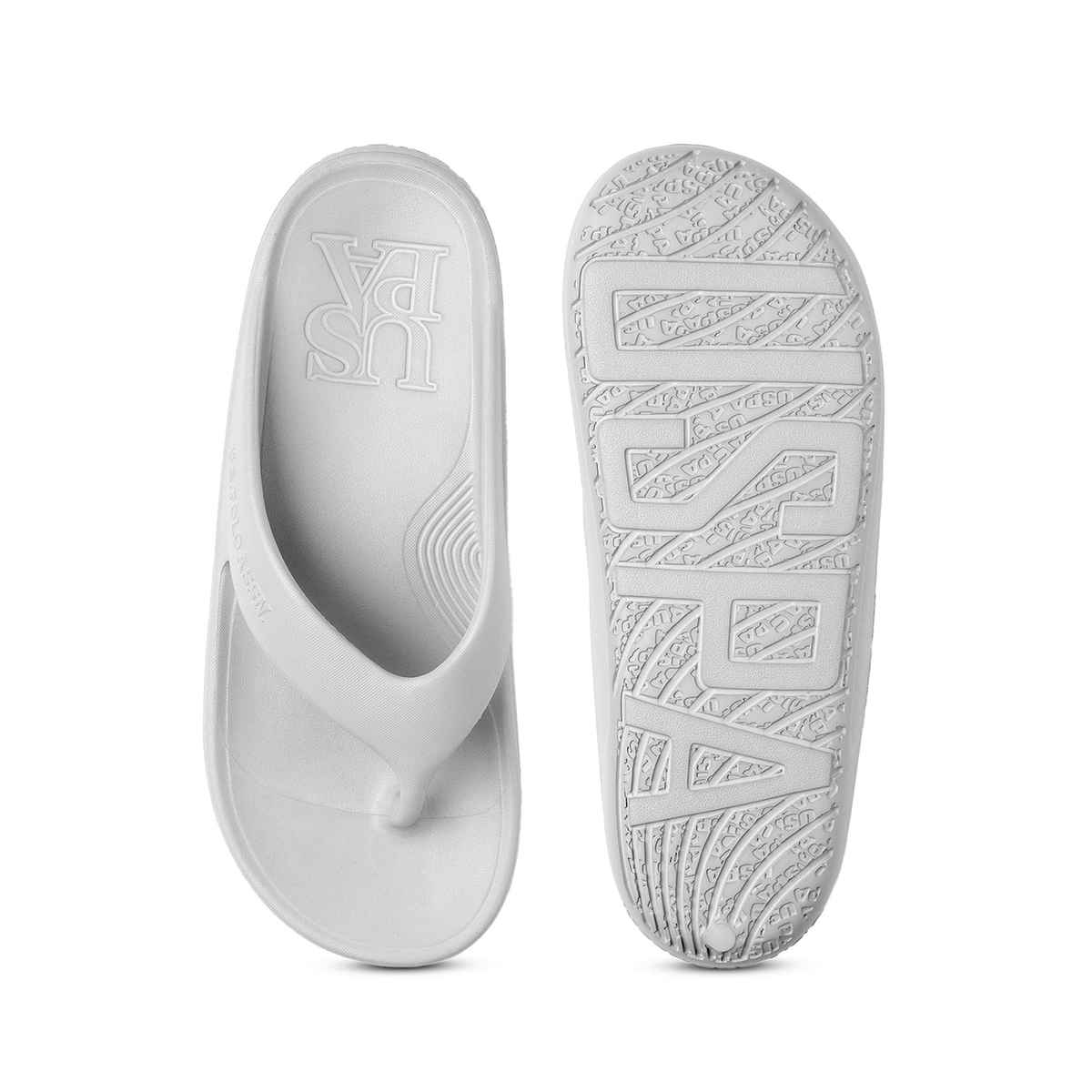 U.S. Polo Assn. | Men Axel 2.0 Solid Flip Flop | Grey | UK 6