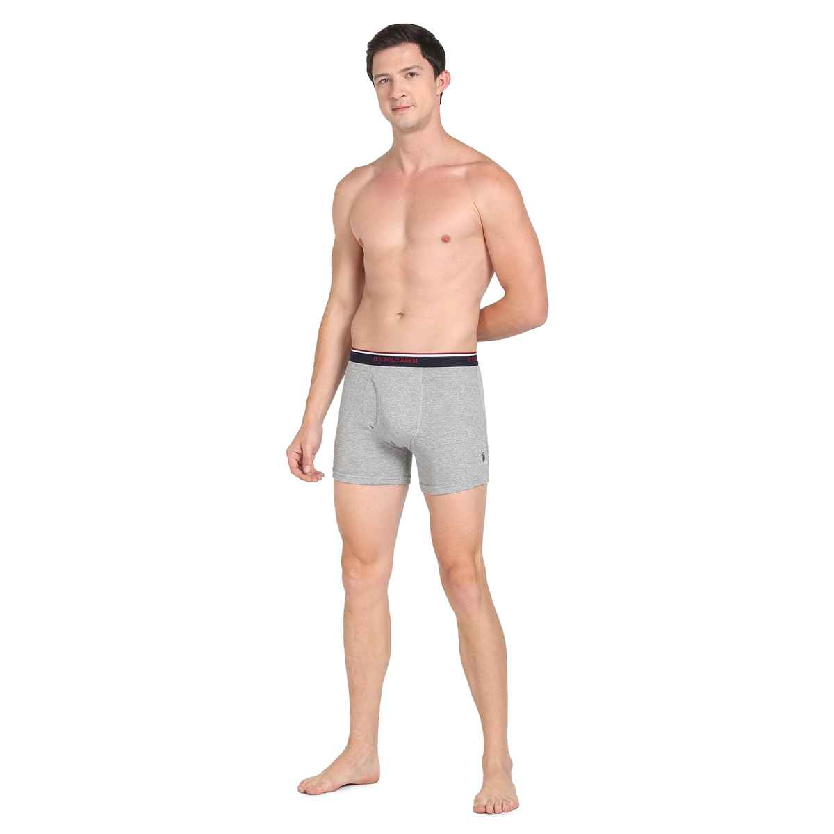 U.S. Polo Assn. | Underwear Pack of 3 | S | Trunks | I667 | Black, Grey Melange and Navy