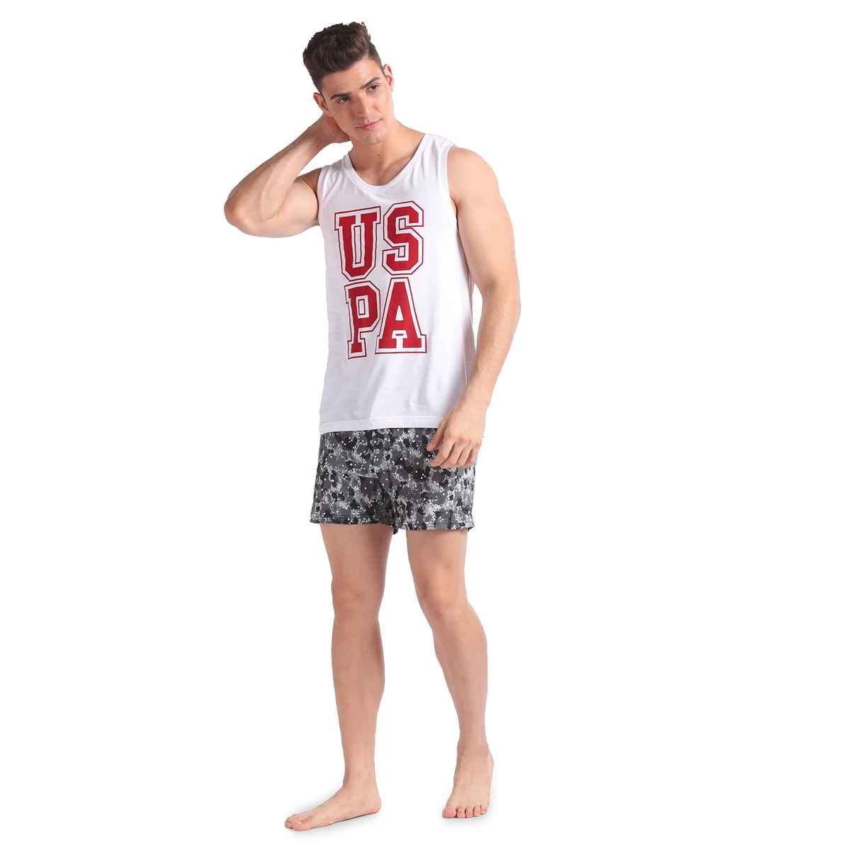 U.S. Polo Assn. | Boxers Pack of 2 | 30 | Boxers | OEX01 | Black and Grey