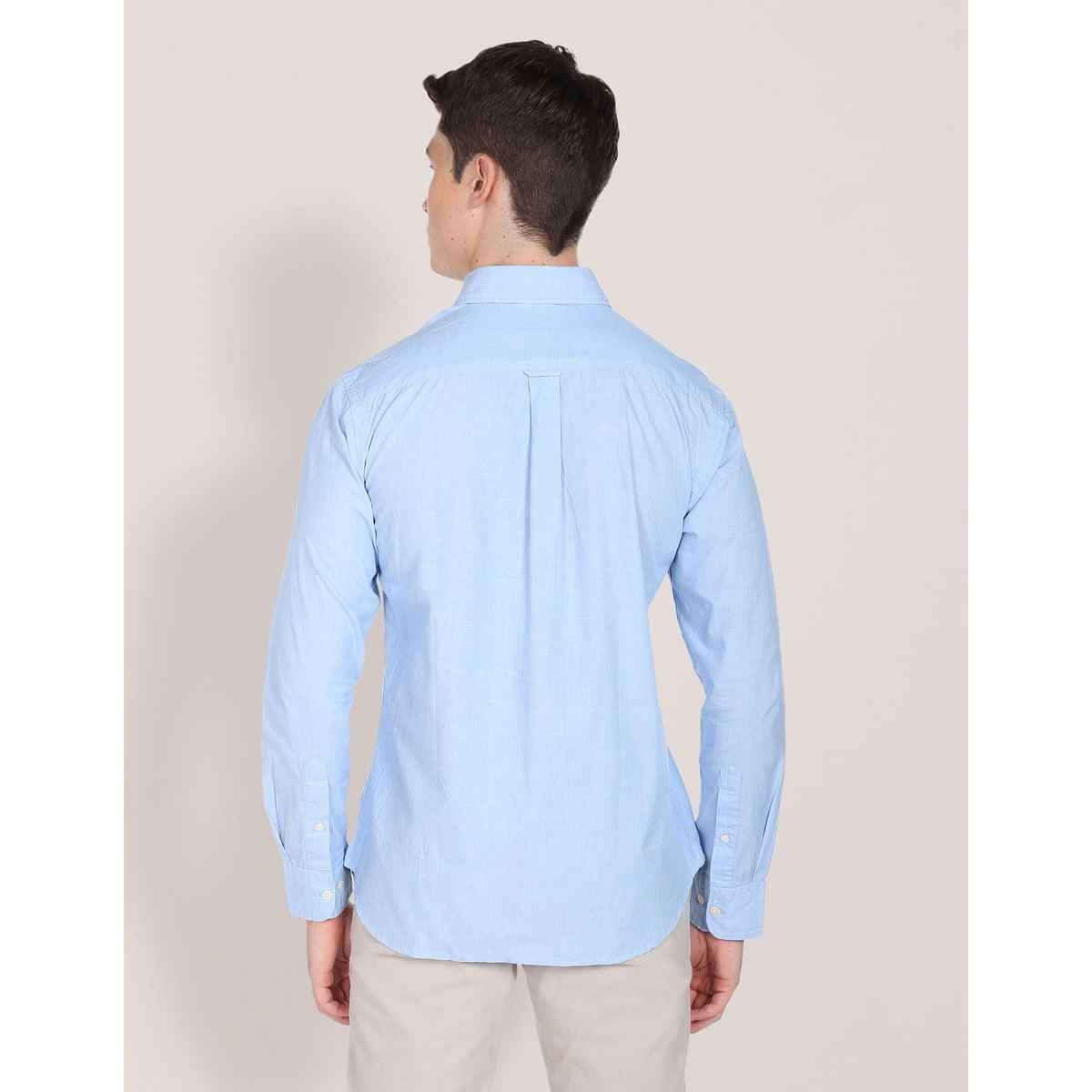 U.S. Polo Assn. Men's Two Tone Shirt | Light Blue - S