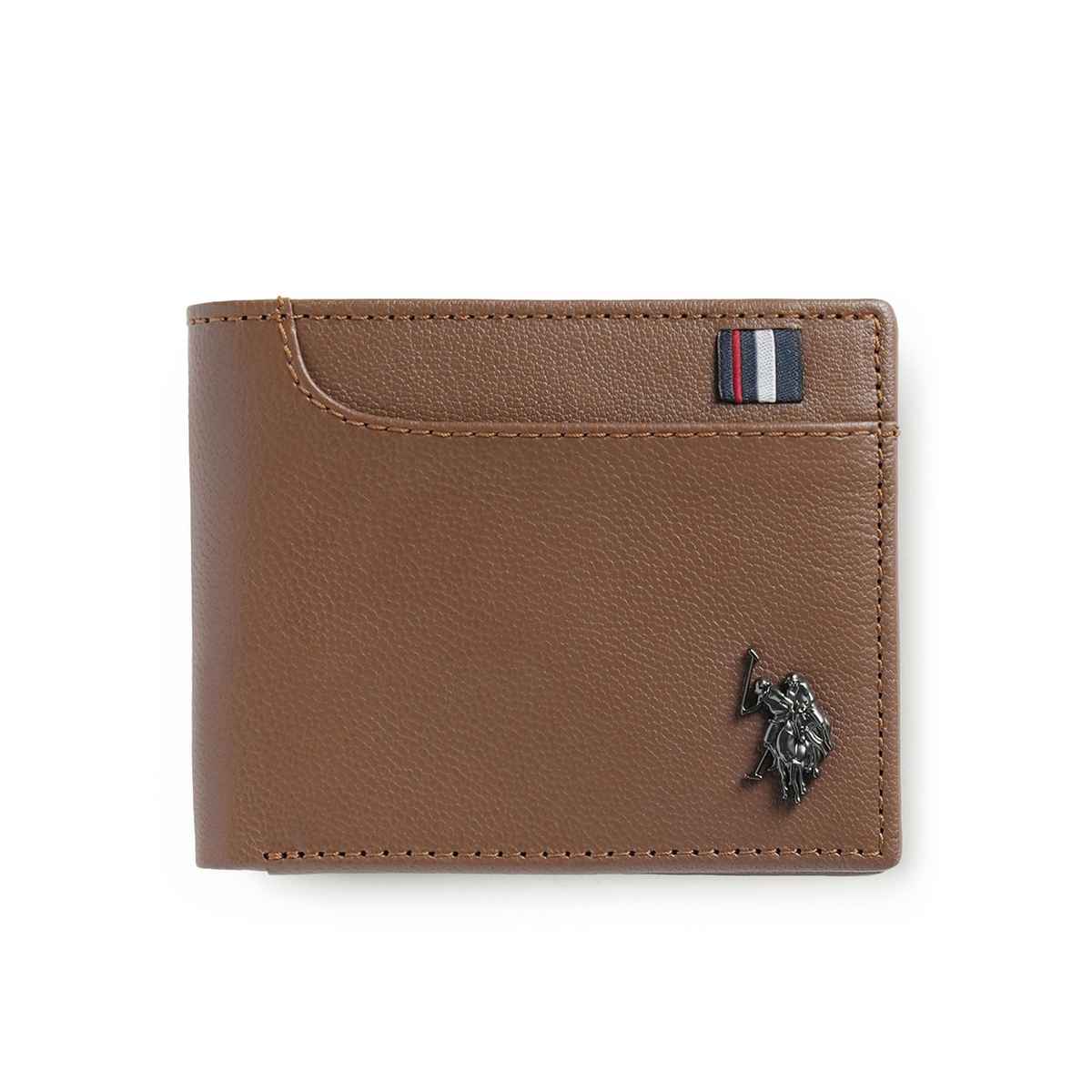 U.S. Polo Assn. | Bi-Fold Textured Wallet | Brown | One Size