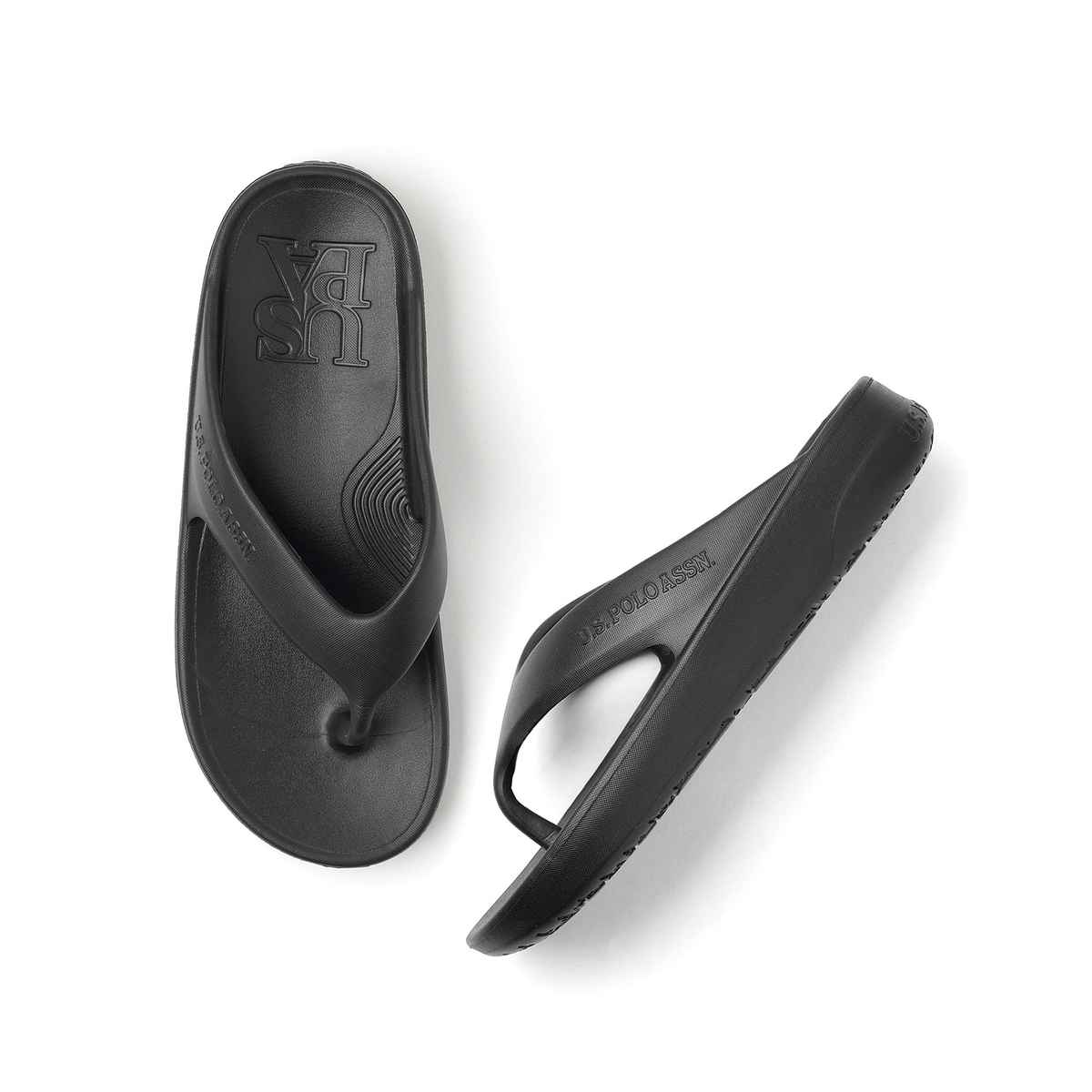 U.S. Polo Assn. | Men Axel 2.0 Foam Walk Flip Flop | Black | UK 11