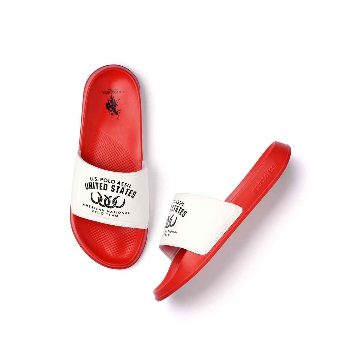 U.S. Polo Assn. Men's | Men Toni Sliders | White | UK 7