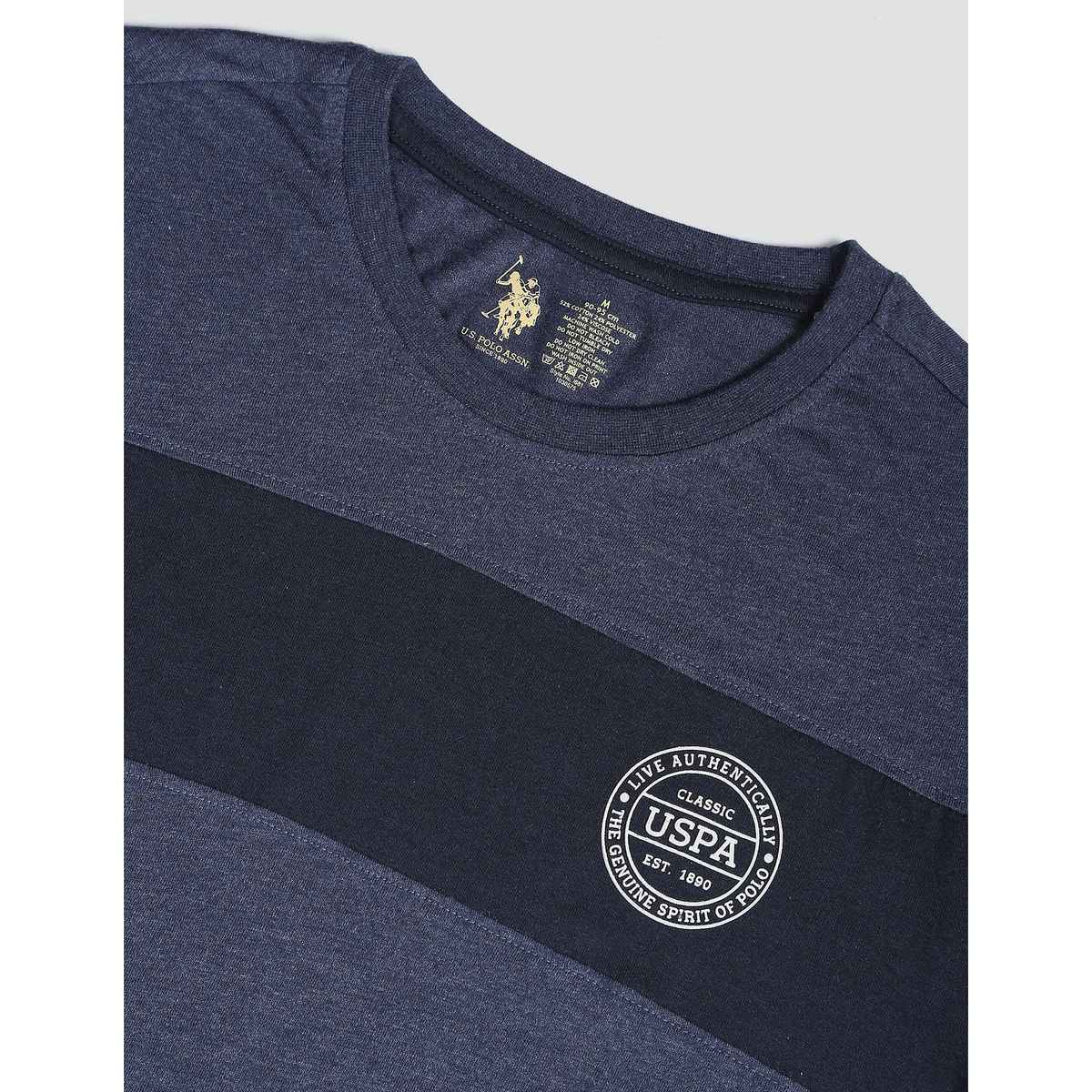 U.S. Polo Assn. Men's T-Shirt - Denim Melange | I681 | XL