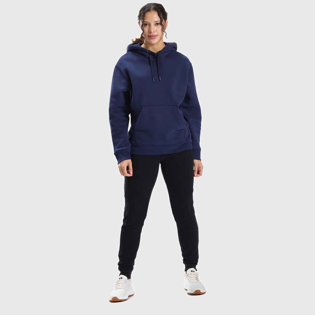Decathlon Domyos Women's Warm Hooded Sweatshirt | Navy Blue | XL
