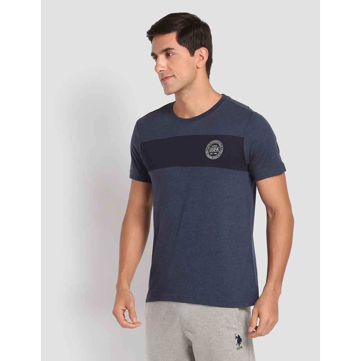 U.S. Polo Assn. Men's T-Shirt - Denim Melange | I681 | XL
