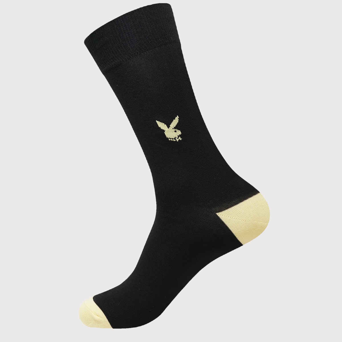 SocksXpress by Balenzia Men's Playboy Formal Crew Socks | Black Crew Socks