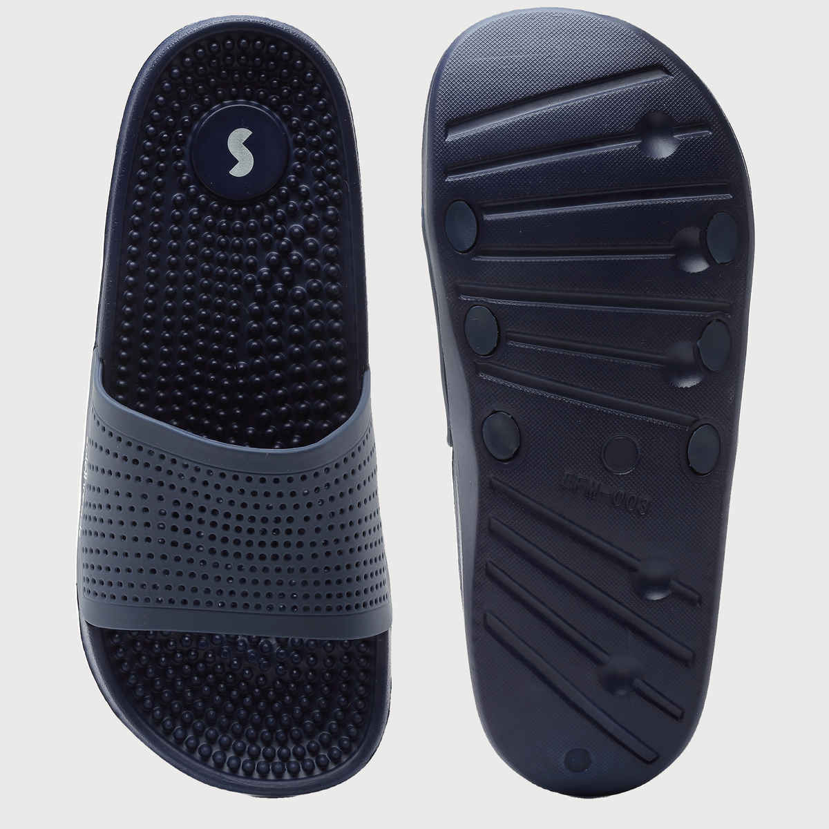 Solethreads Accuwalk Navy Slides for Men | Size - India-UK 10