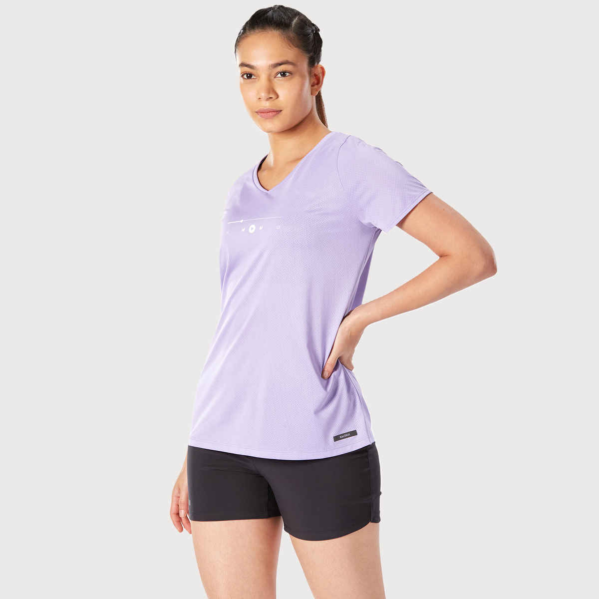 Decathlon | Kalenji WoMen's Printed Running T-Shirt - Purple - XL
