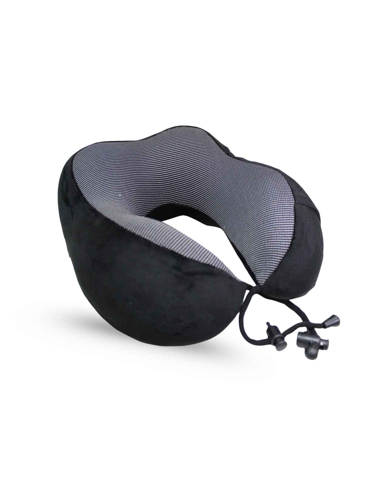 Calvadoss Memory Foam Travel Neck Pillow - Ergonomic Comfort | Black