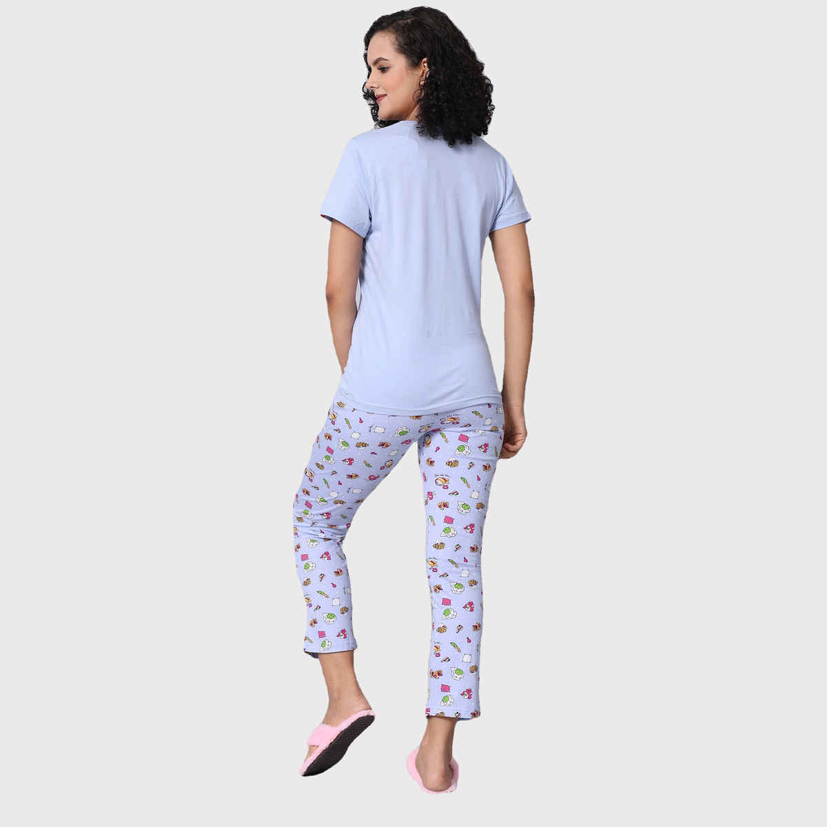 Evolove Women's Pajama Set Lavender NPSKN1726LV-L