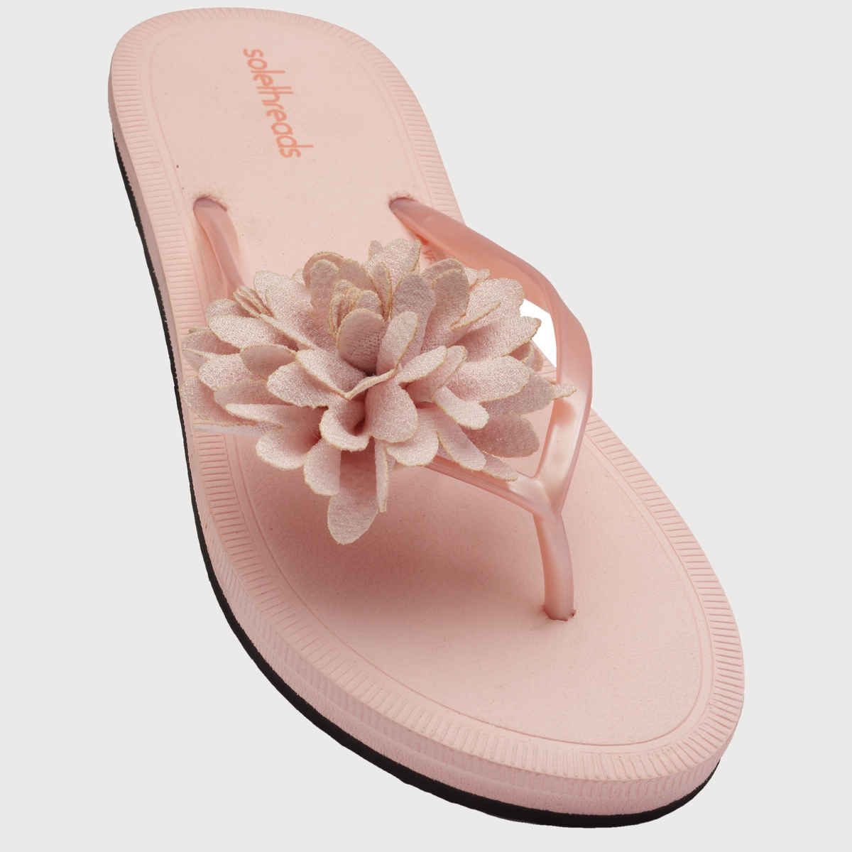 Solethreads Floret Powder Pink Flip-Flops & Slippers for Women | Size - India-UK 4