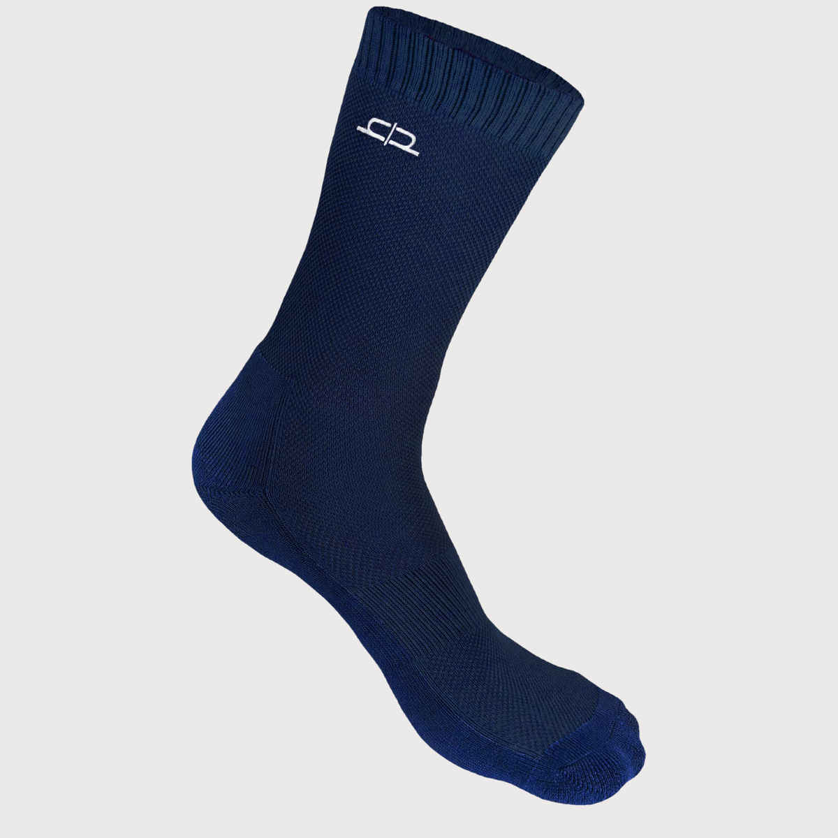 Heelium Men's Solid Bamboo Crew Length Socks | Navy Blue - UK 7 - 11