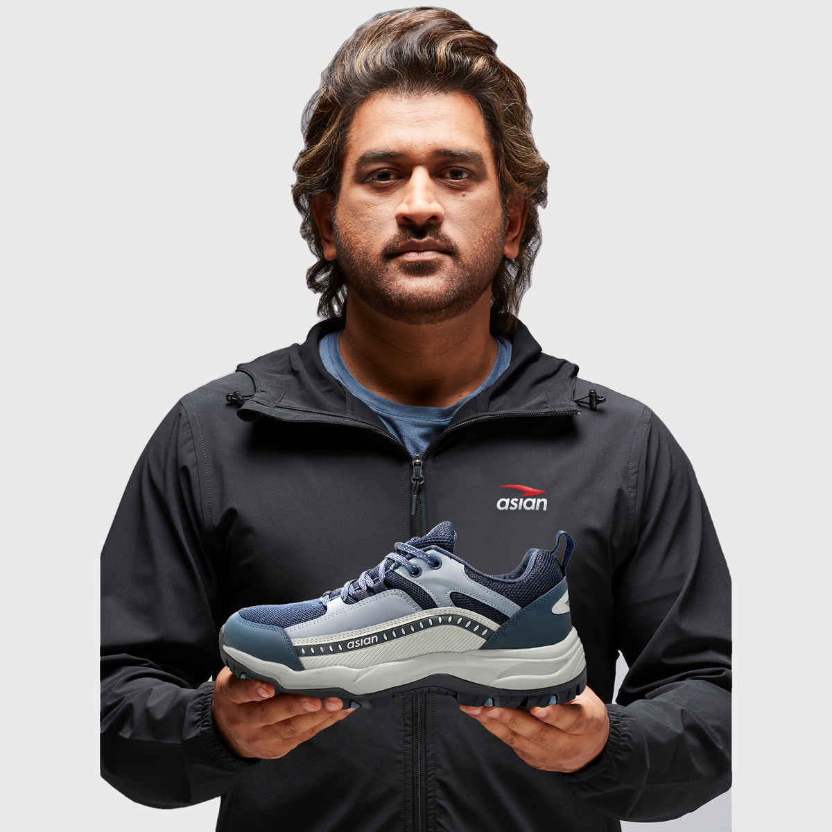 Asian Everest-01 Trekking Shoes For Men Navy | UK-8