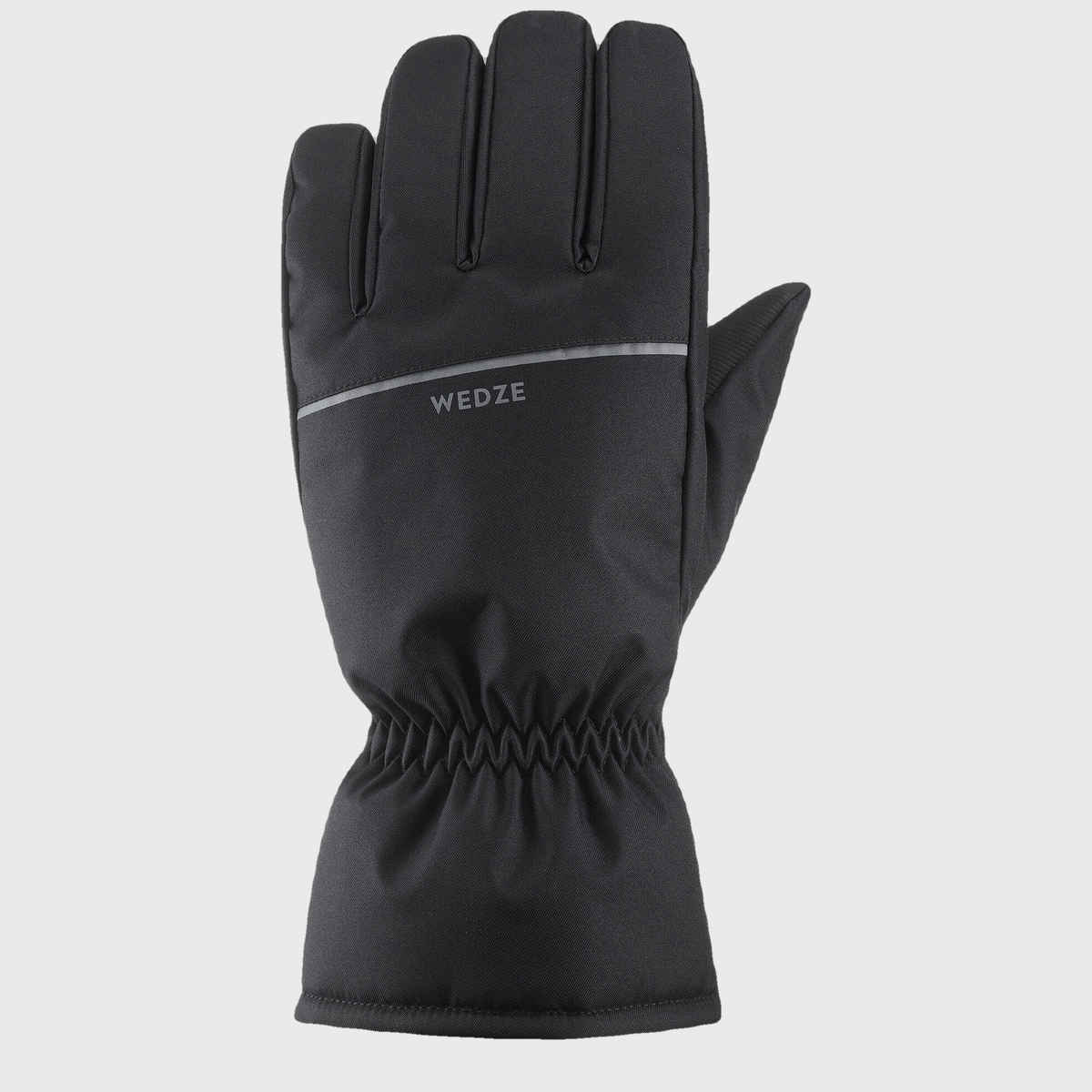 Decathlon | Wedze Unisex Polyester Winter Gloves | Black - M