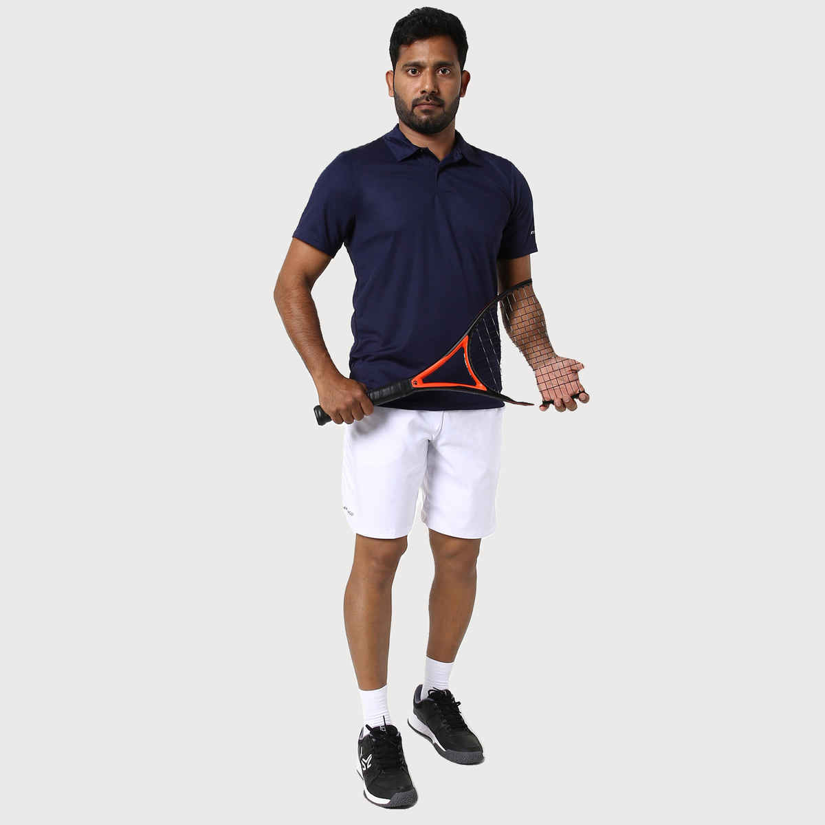 Decathlon | Artengo Men's Dry-Fit Tennis T-Shirt | Navy Blue - L