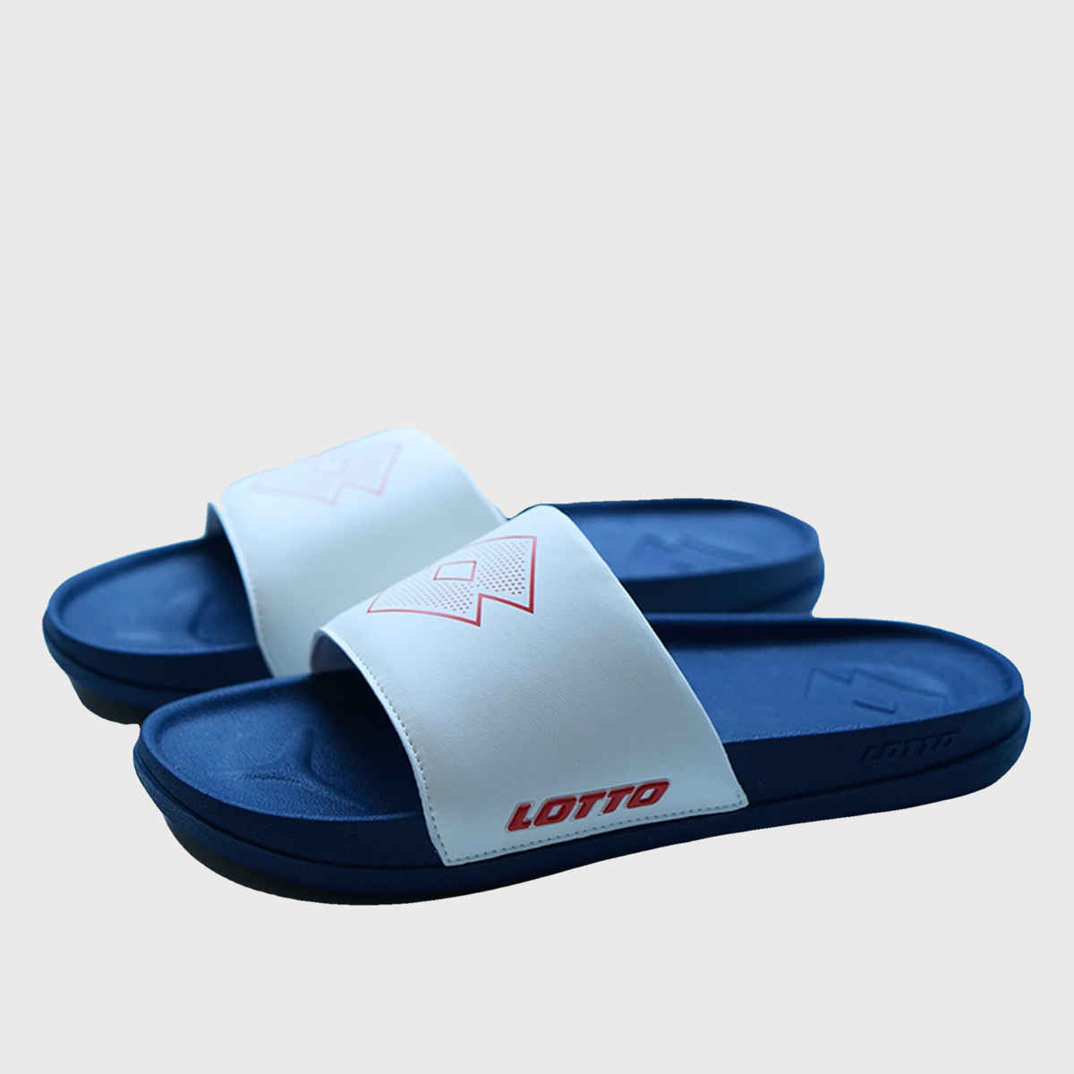 Lotto Men's Sliders Enduro Plus | Peacoat and White and Red - UK 7