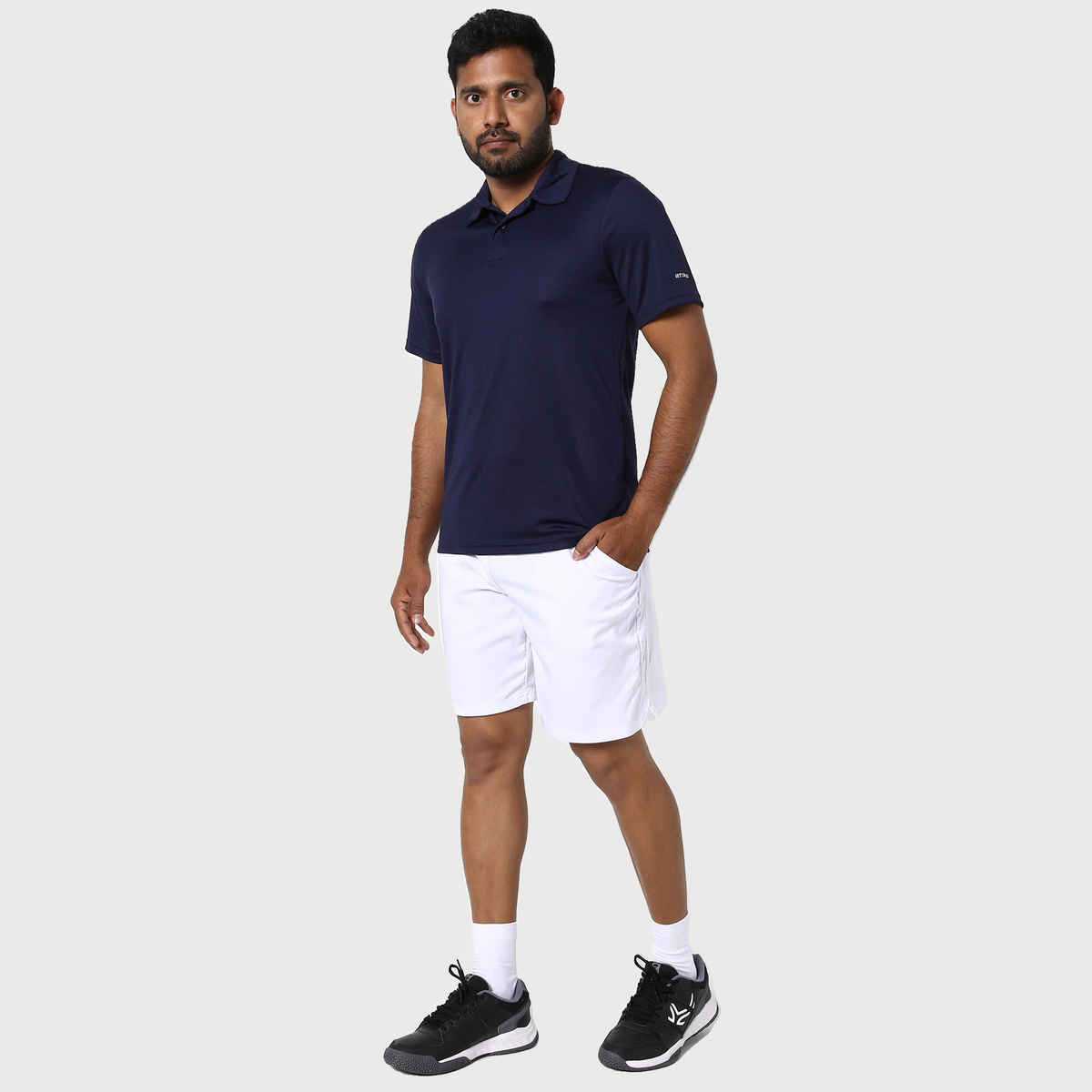 Decathlon | Artengo Men's Dry-Fit Tennis T-Shirt | Navy Blue - L