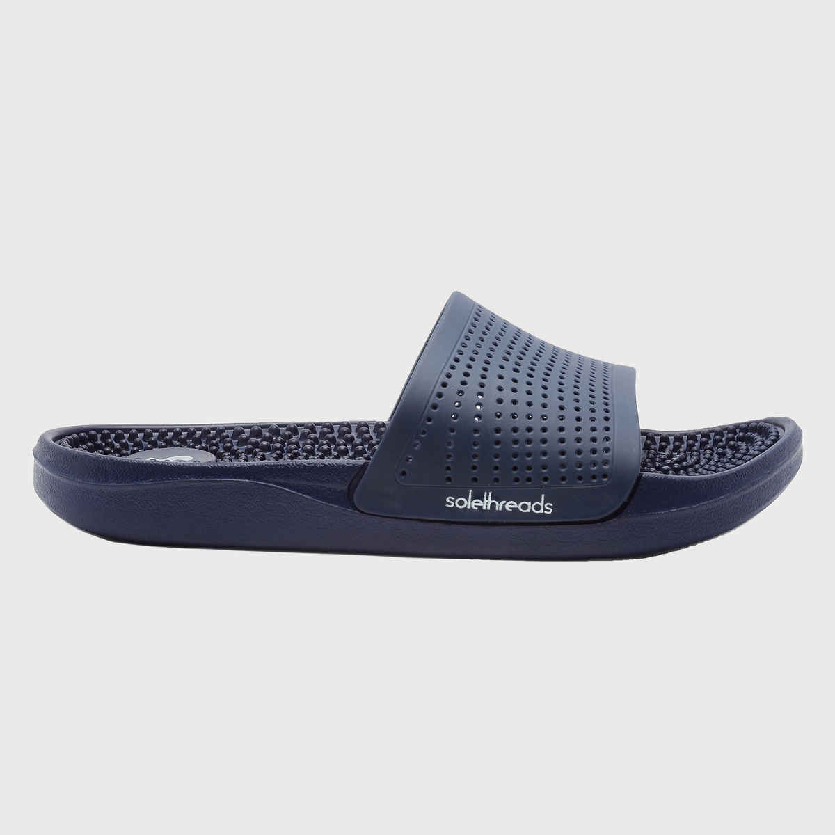 Solethreads Accuwalk Navy Slides for Men | Size - India-UK 9
