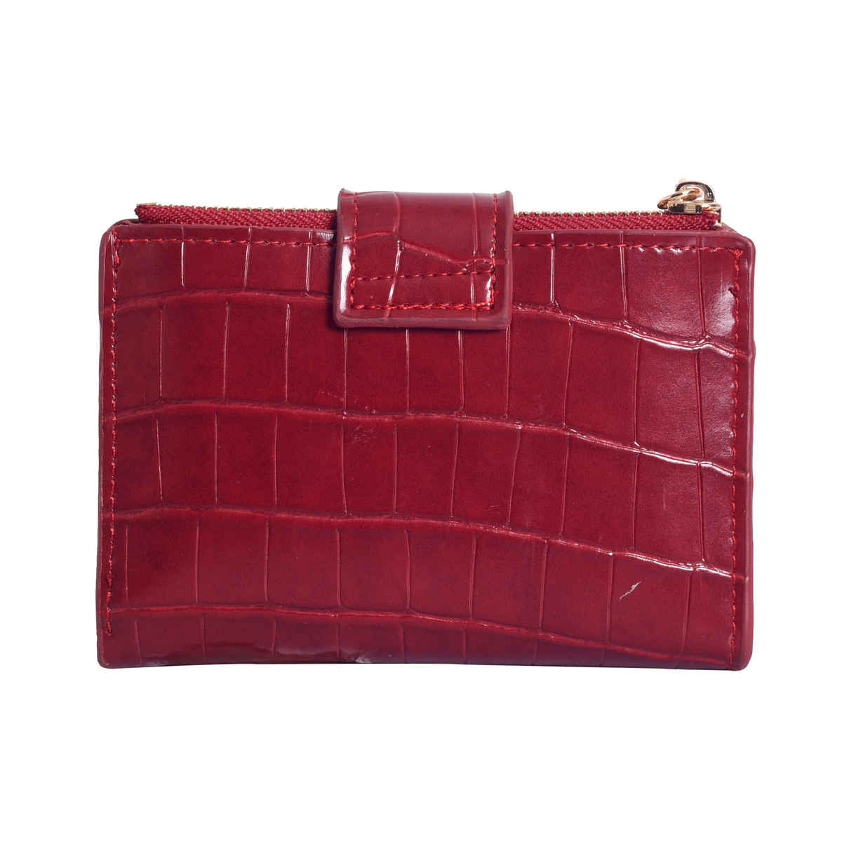 Lino Perros Women's Square Textured Wallet | Red