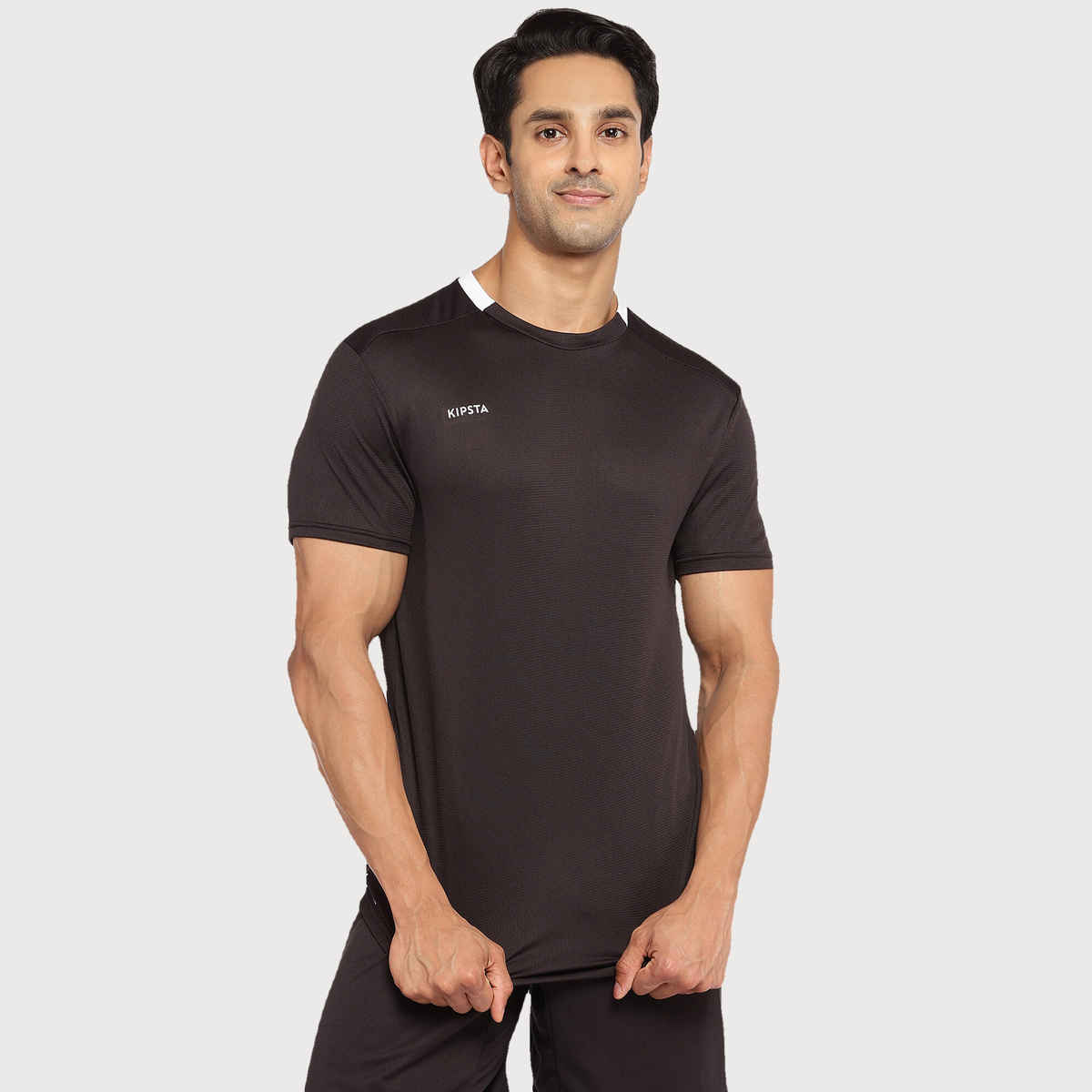 Decathlon | Kipsta Unisex Football T-Shirts | Black - M