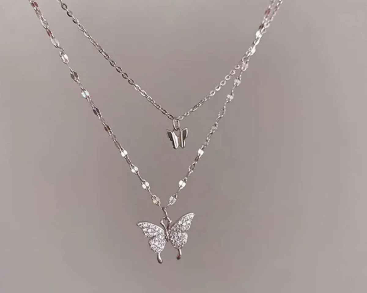 Labelshe Silver Plated Huge Cz Solitaire Adjustable Ring  (1pc) & Estailo Fashion Women'S Jewellery Necklace & Pendants Silver Os  (1pc) Combo