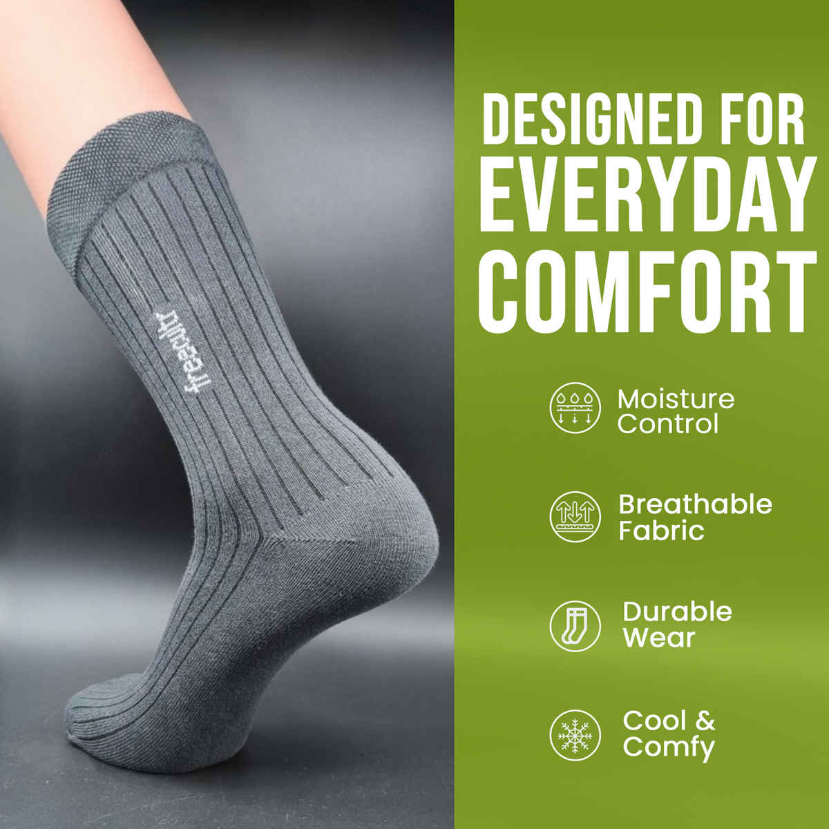 Freecultr Men's Socks - Pack of 3 | Multicolour