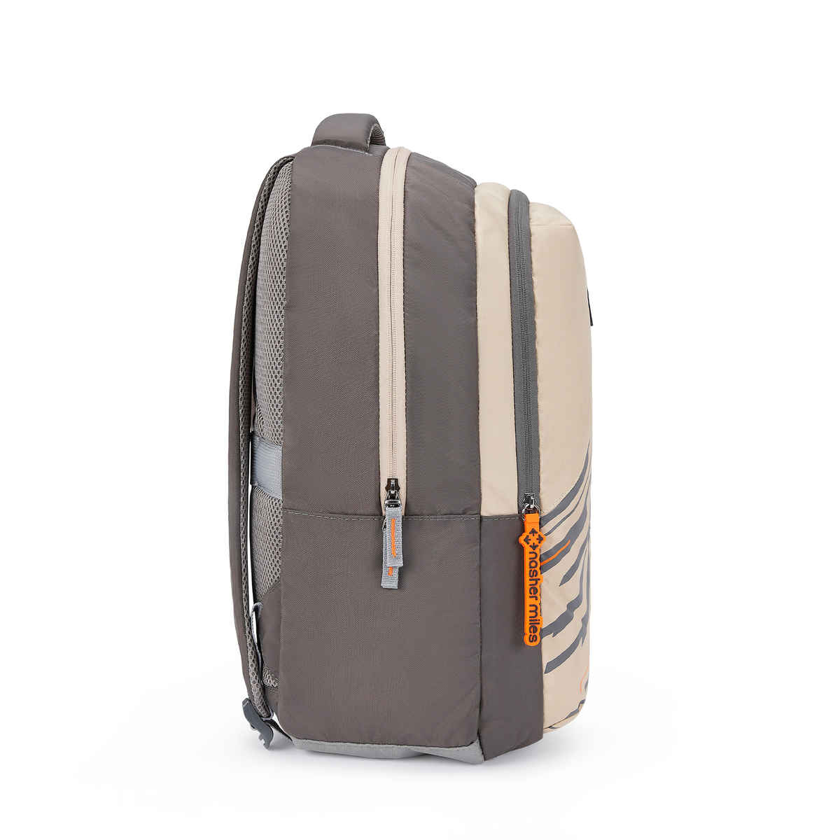 Nasher Miles Backpack for Unisex | Laptop Backpack | Casual Geography | Cream - 31L
