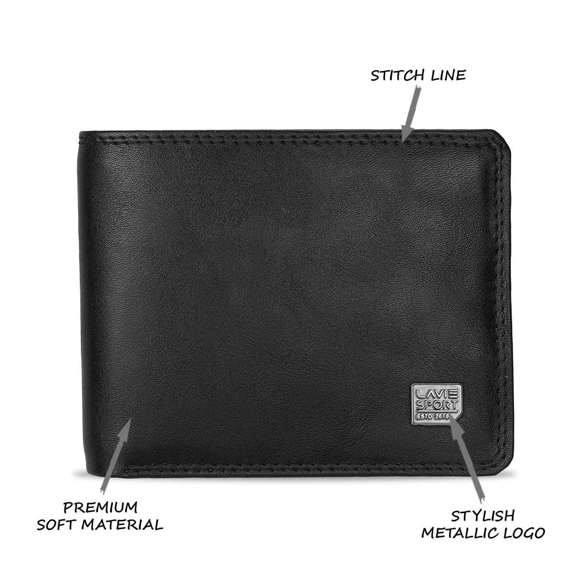 Lavie Sport Men's Leather Wallet | Black